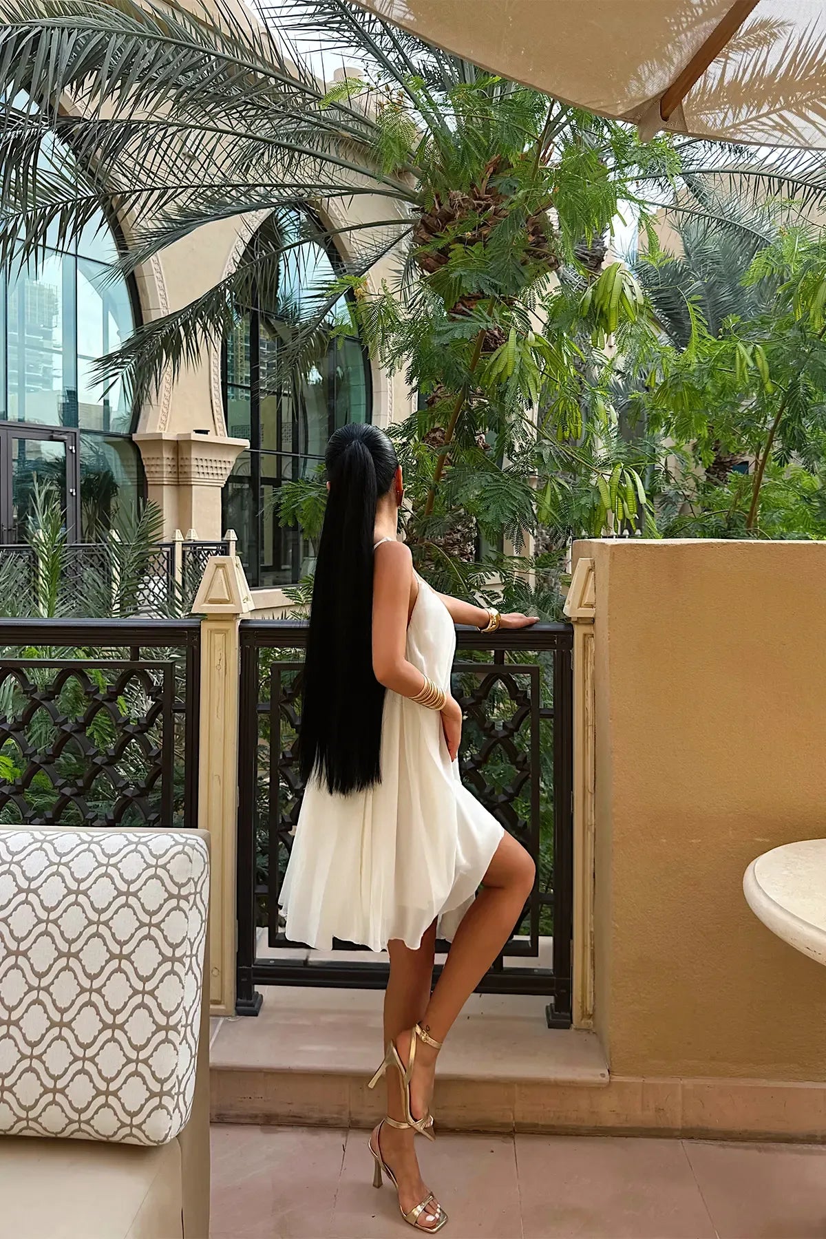 Ninetta™ - White Strappy Midi Dress