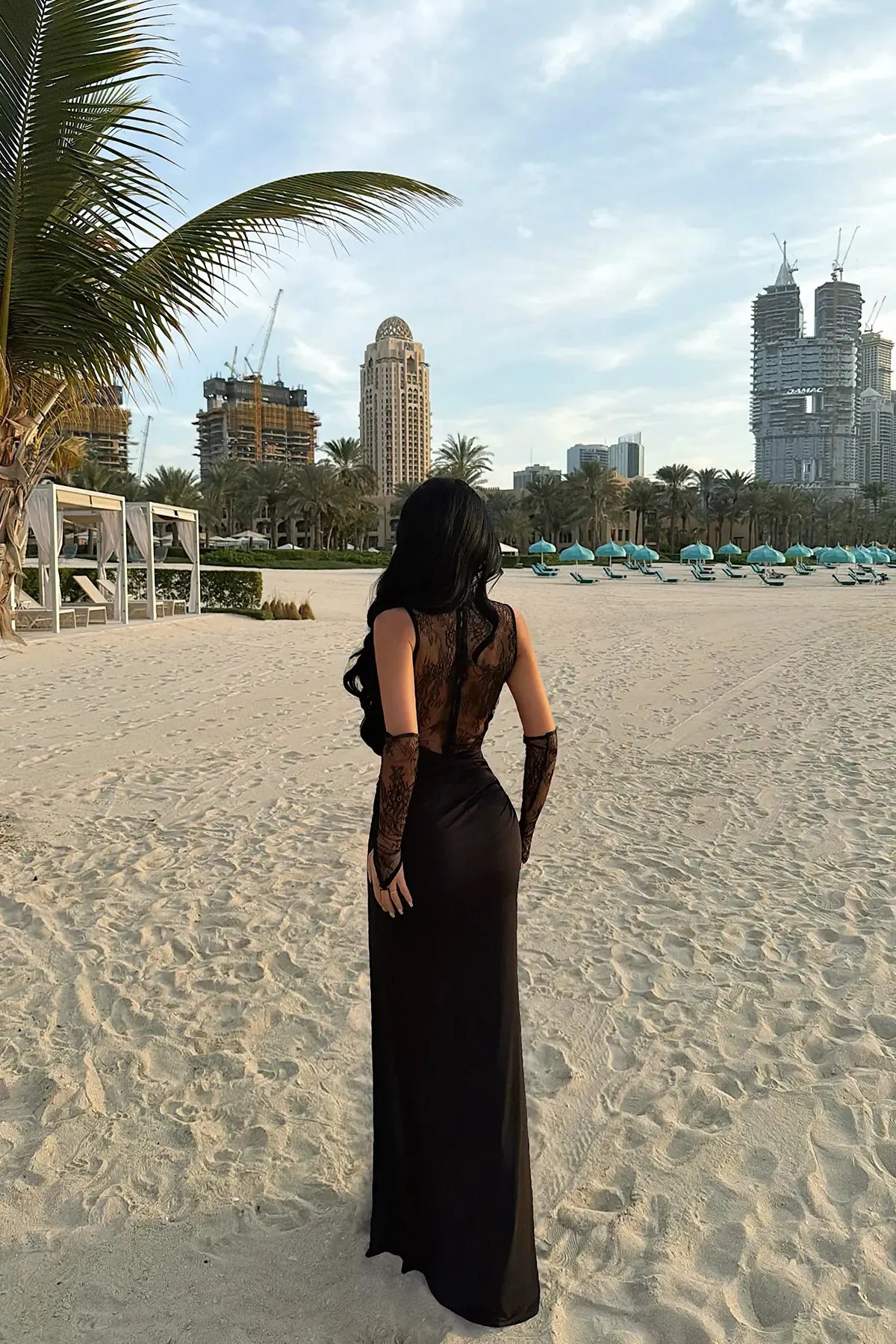 Ninetta™ - Robe avec gants en dentelle
